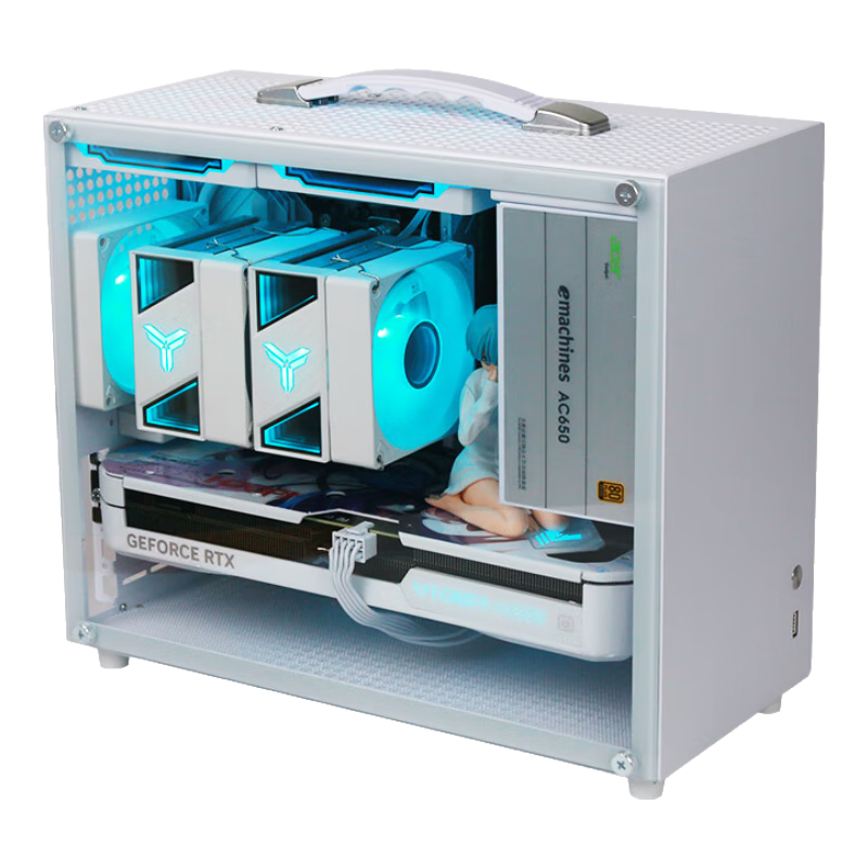 銘瑄（MAXSUN）14600KF/RTX5060/RTX5070/245KF/B580迷你手提臺式組裝電腦主機電競游戲直播辦公電腦DIY整機Ultra 配置五丨U5 245KF丨B580 12G