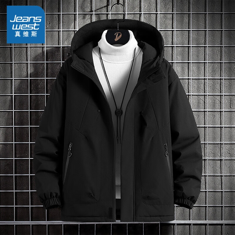 ���ڲ�������ά˹��Jeanswest���޷���ʿ�����¿������ñ���¼Ӻ�ů�ް��Ӷ�װ�����������п� 7022��ɫ  7XL ������225-240� 138Ԫ