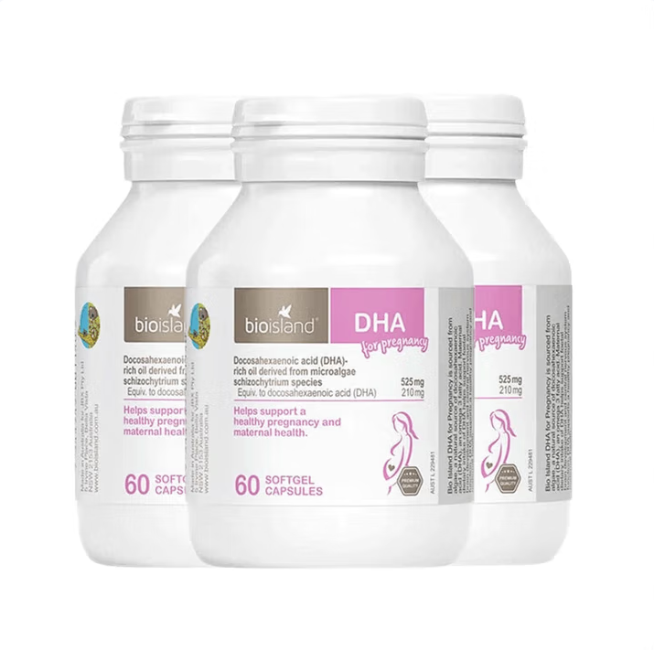 比奥岛佰澳朗德 孕妇DHA海藻油备孕期哺乳期 60粒*6瓶 澳洲进口 省薪优选孕妇藻油DHA60粒3瓶