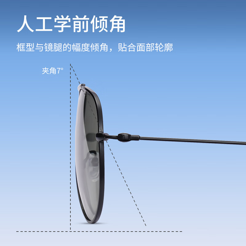 蔡司(ZEISS)镜片可选偏光太阳镜男变色近视墨镜日夜两用开车专用驾驶夜视眼镜 5102-黑框 colorein镜片浅灰变深灰【日夜两用】