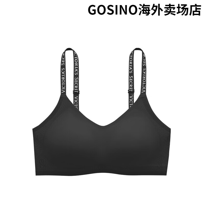 维多利亚的秘密（Victoria&#039;s Secret）维密杨幂同款反重力MAX软支撑无钢圈无痕文胸内衣女大胸显小凉感 54A2黑曜石 - 光面花纹 S DD (70DD/75DD)