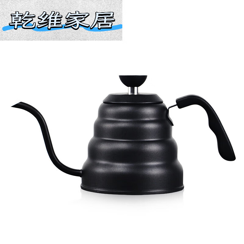 CLITON戶外不銹鋼手沖咖啡壺美式掛耳云朵壺大容量滴濾式長嘴壺細口壺 特氟龍1l 1L