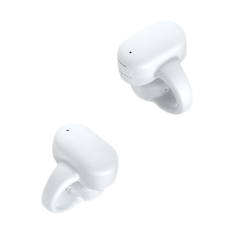 麦拉森【精选好礼】蓝牙耳机真无线不入耳非骨传导耳夹式跑步运动降噪通 象牙白+定向音频传输 双耳版【近12小时续航】