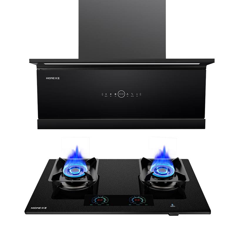 火王(Hione)抽油煙機大吸力側吸超薄壁嵌27立方風(fēng)量變頻近吸智控聯(lián)動(dòng)降噪家用自清潔超薄近吸大吸力燃氣灶套裝 【27m3+1000Pa超大靜壓】H11油煙機一臺 天然氣12T