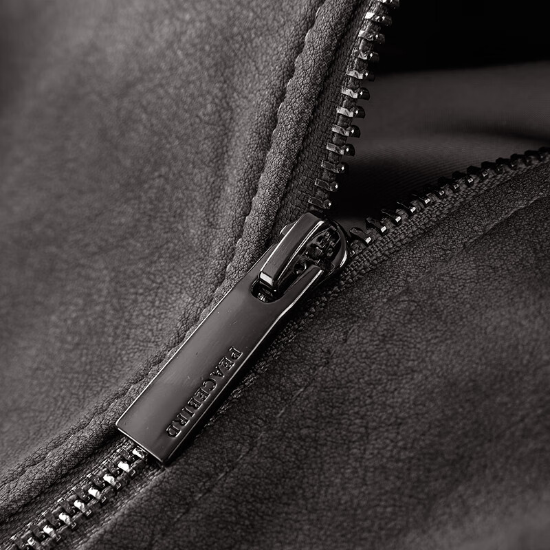 太平鸟秋冬外套集合链接新款女装小香风机车服PU外套冬装夹克 仿水洗PU外套灰色 L