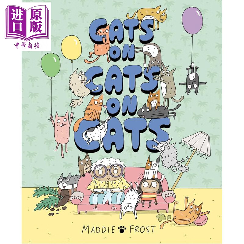 到底要多少只猫 Maddie Frost Cats on Cats on Cats 英文原版 儿童绘本 图画故事书 进口童书 精装 4岁以上