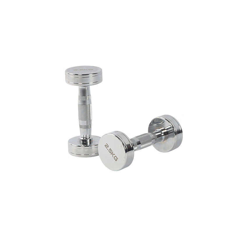 KYLIN SPORTKYLINSPORT實(shí)心電鍍啞鈴男士家用健身器材純鋼圓頭 2點(diǎn)5kg一對 更多