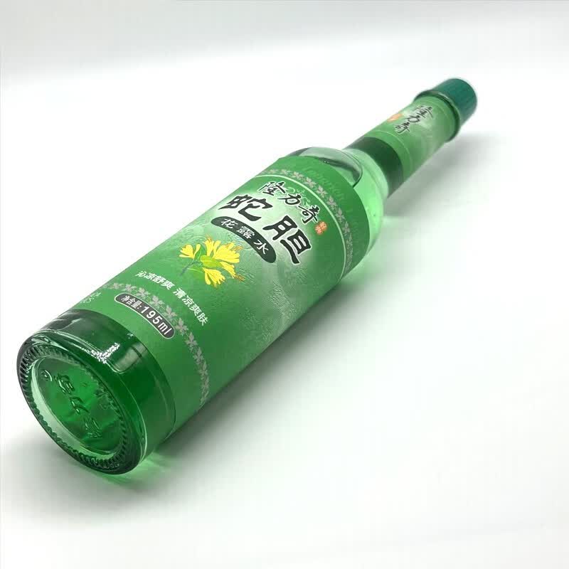隆力奇花露水驱蚊水蛇胆经典款老式玻璃瓶清凉祛痱止痒安心驱蚊 蛇胆195ml*3瓶