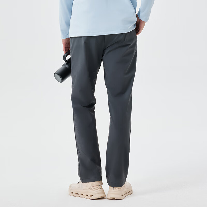 图途户外软壳裤男2025秋冬新款加绒保暖防风徒步登山裤运动长裤子 岩石灰 xl