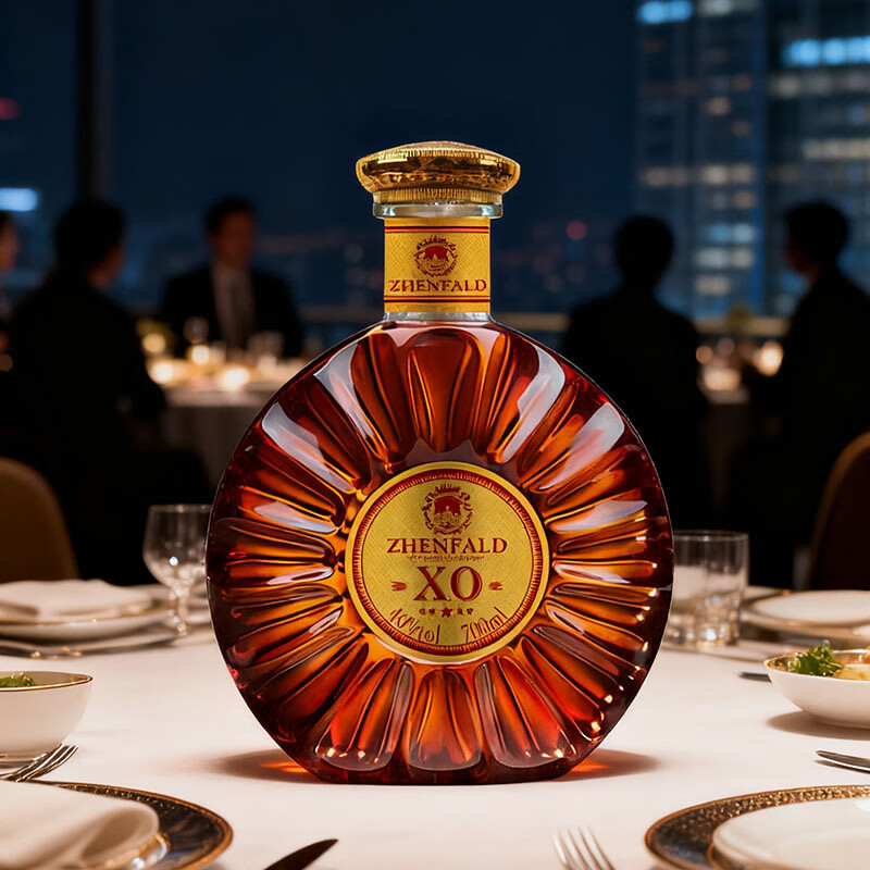 禛富40°法国进口XO白兰地XO 700mL 礼盒装 700mL 1瓶
