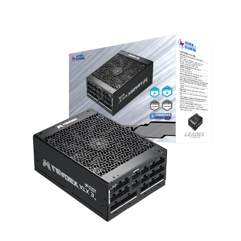 SUPER FLOWER�� ATX3.1 �1700W LEADEX T1700W��Դ �ѽ�ȫģ/ȫ��ϵ����/ʮ�걣�� ֧�� 5090/9070�Կ� 3799Ԫ