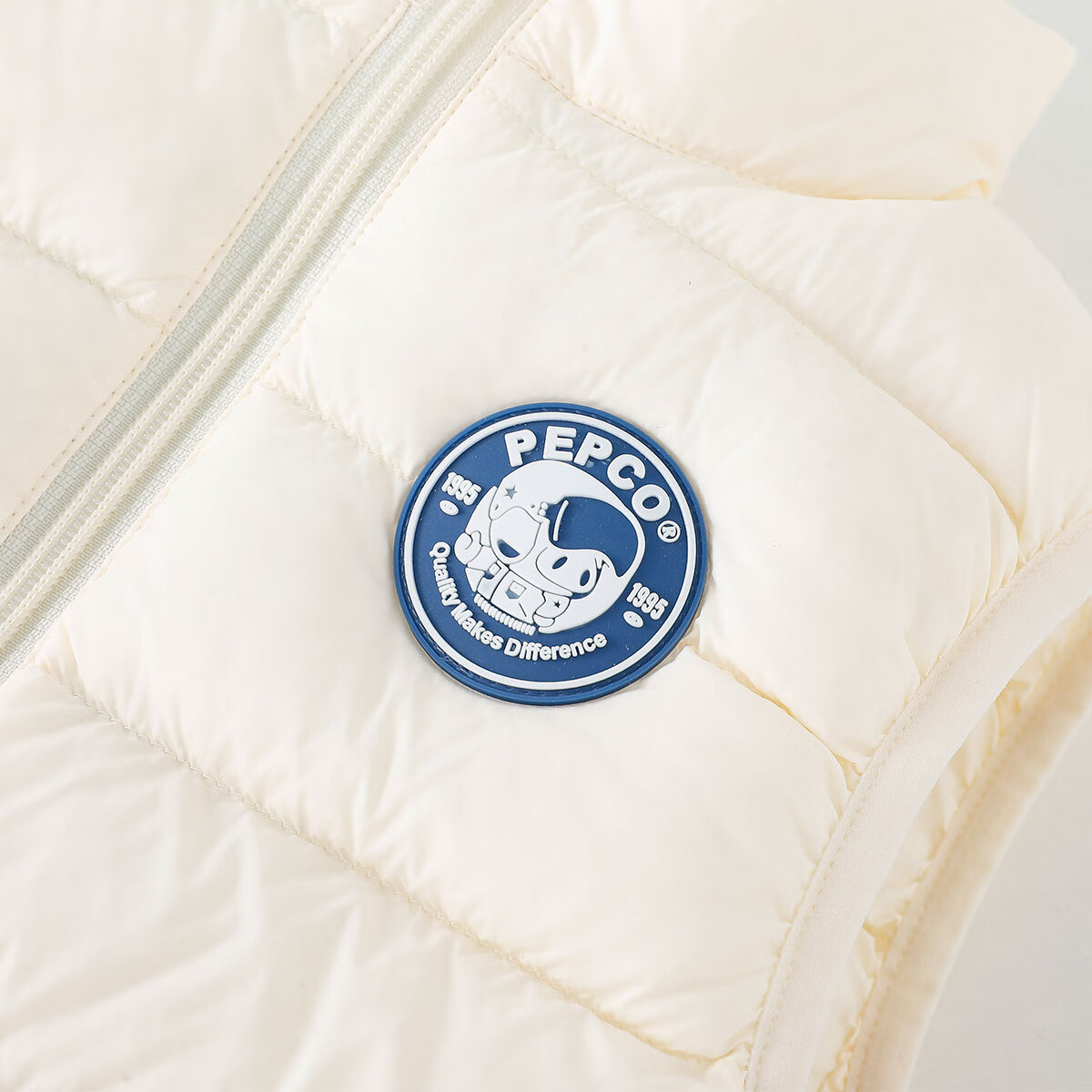 小猪班纳童装冬装新款儿童羽绒背心中大童男童马甲女童上衣潮 冰淇淋粉 150