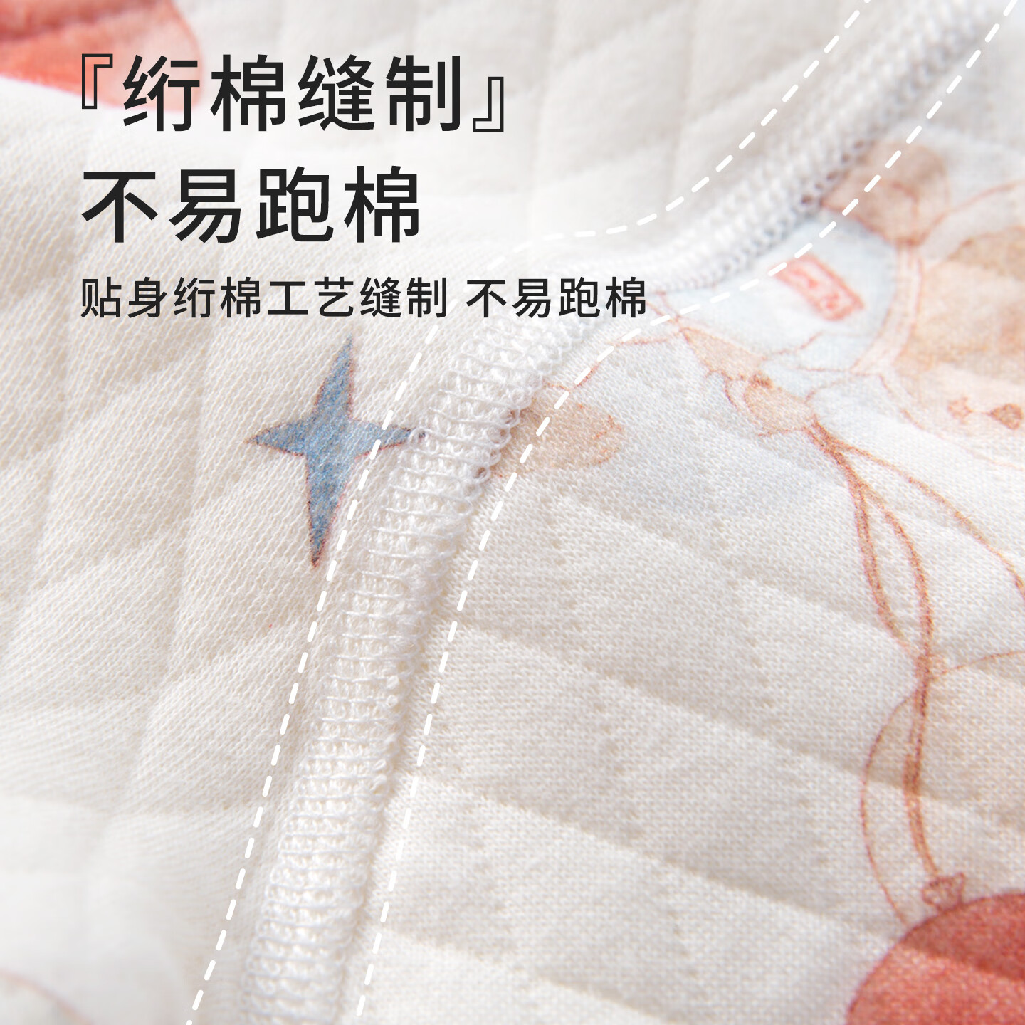 班杰威尔（Banjvall）婴儿衣服秋冬季夹棉连体衣加厚保暖0-1岁新生儿宝宝哈衣爬服睡衣 保暖两件套樱桃系列 59cm (0-3个月)