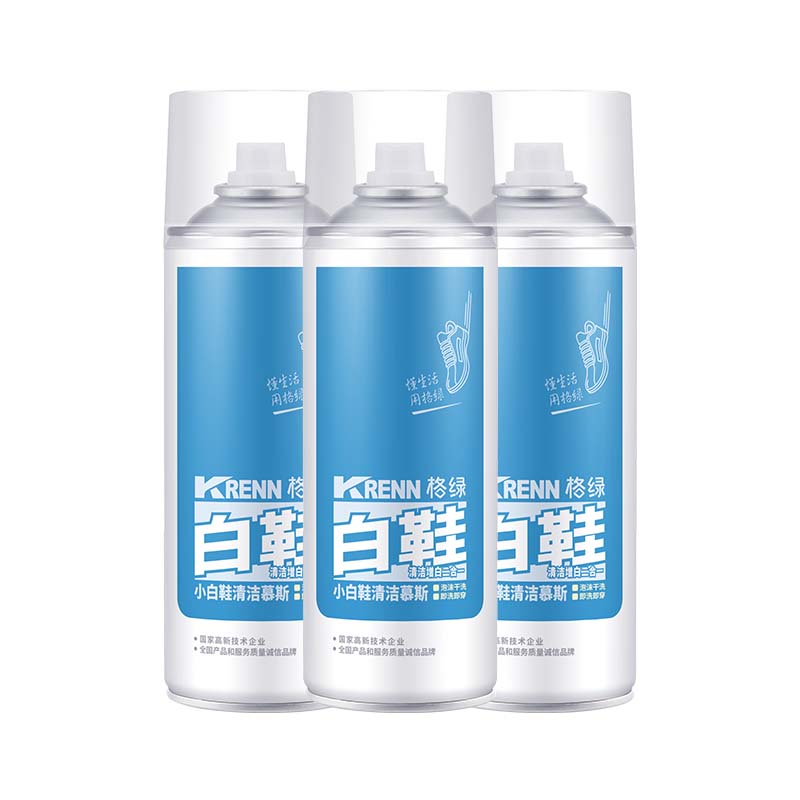 格绿【好物专享】小白鞋清洁慕斯180ml 免水洗去污去黄运动鞋清洁剂 180ml【三瓶】