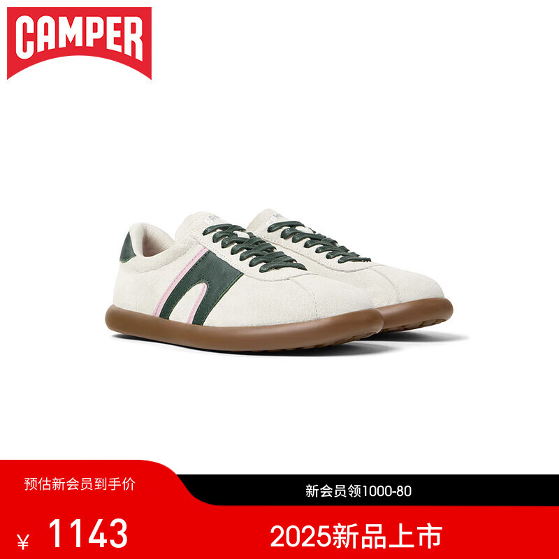 看步（CAMPER）【新品】女鞋Pelotas Soller德训鞋休闲拼色复古阿甘鞋 自然白018 35