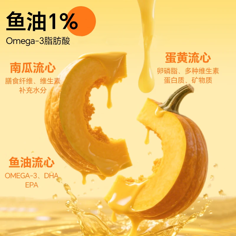 赢养元猫咪罐头主食罐奶黄鱼油流心罐全价猫湿粮 蛋黄羊乳鱼油流心 40g*6罐