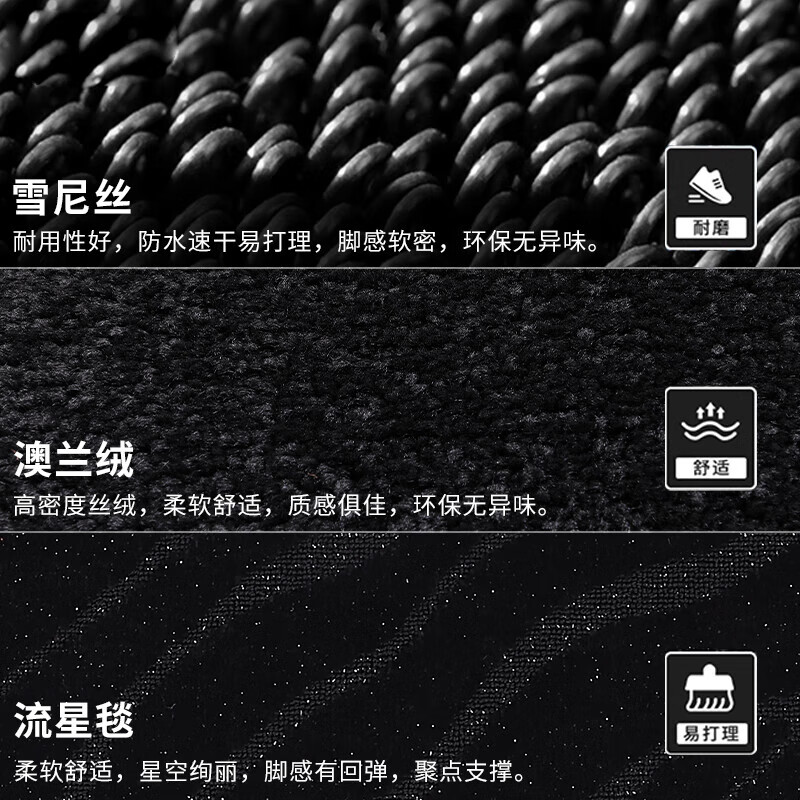 全包围汽车脚垫TPE适用于小鹏P7小鹏P5小鹏G3小鹏G6小鹏MONA M03 【双层黑色 TPE+流星毯】 小鹏G3【2018-2021款】