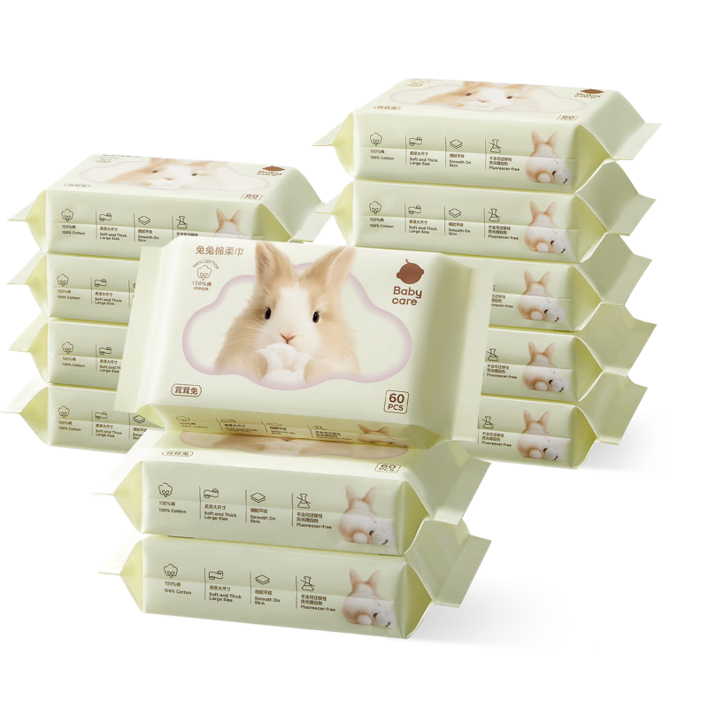 babycare���������100%����Ӥ����ʪ���ý������һ����ϴ����60��12�� 38.11Ԫ