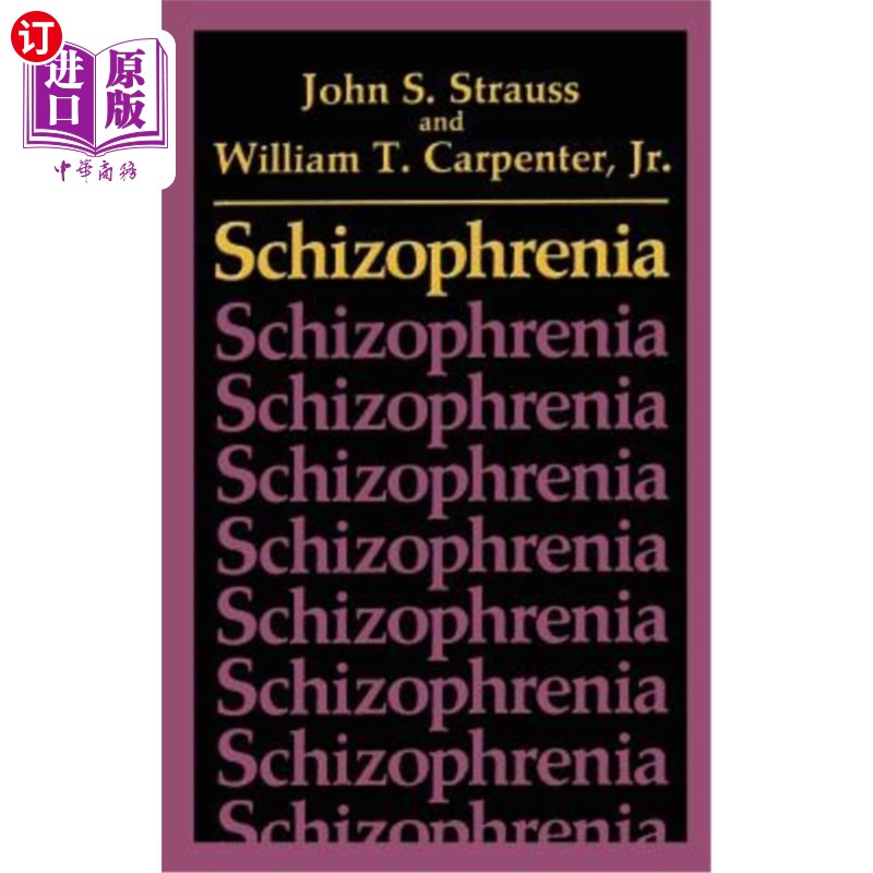 海外直订医药图书schizophrenia 精神分裂症