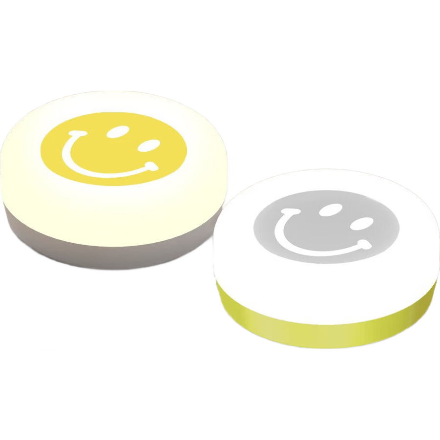 充电宝USB护眼LED笑脸小夜灯宿舍台灯电脑移动电源充电头寝室夜灯 暖光一个装