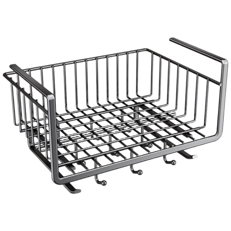 吉百居廚房懸掛置物架櫥柜柜子掛籃分層架掛架多功能吊柜下收納儲物架