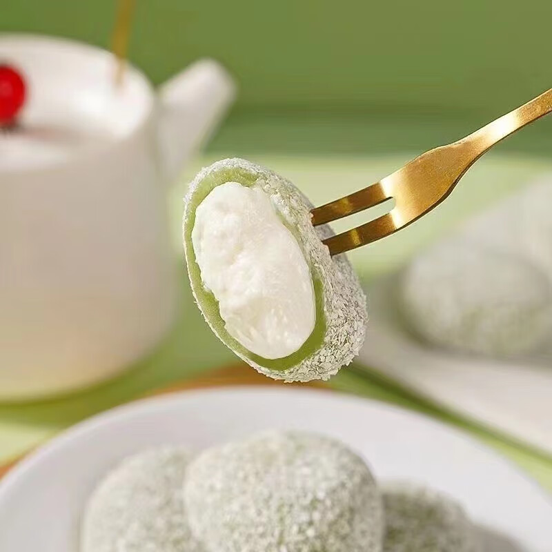 芋泥牛奶泡芙雪媚娘爆浆牛油果夹心糯米团子即食麻薯米糍粑糕零食 牛油果泡芙【雪媚娘15包】