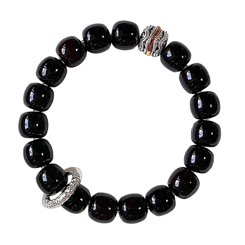 DUTRIEUX菩提手串批发黑神话悟空同款盘玩绕指柔文玩佛珠串珠手链男款手串 【溏心菩提】烟墨 12MM