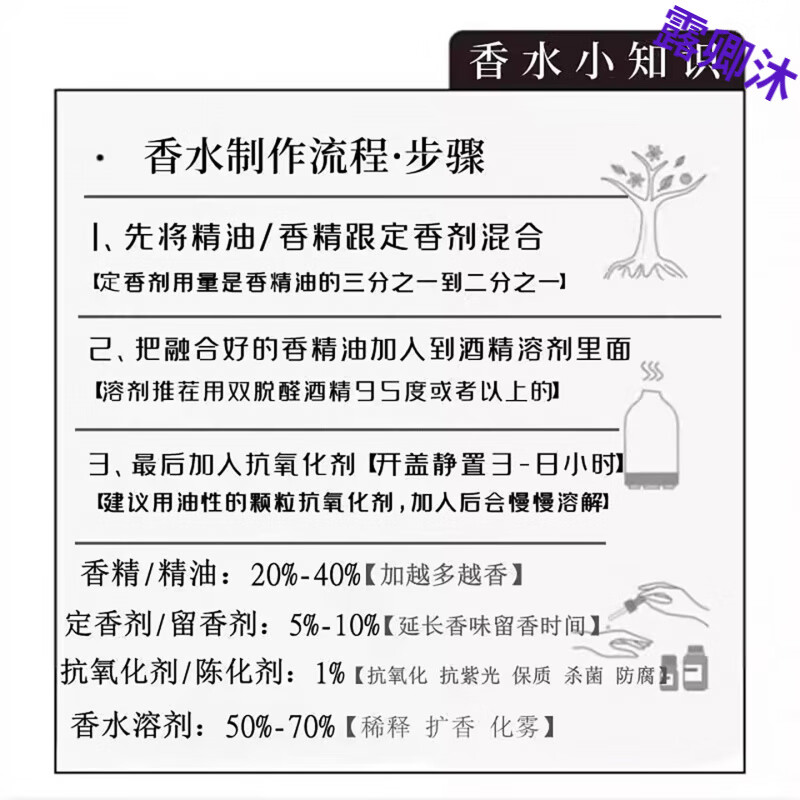 晨纯双脱醛酒精香水专用定香剂96%香薰稀释剂扩香溶剂 100ml 特级【赠送工具】 官方直售