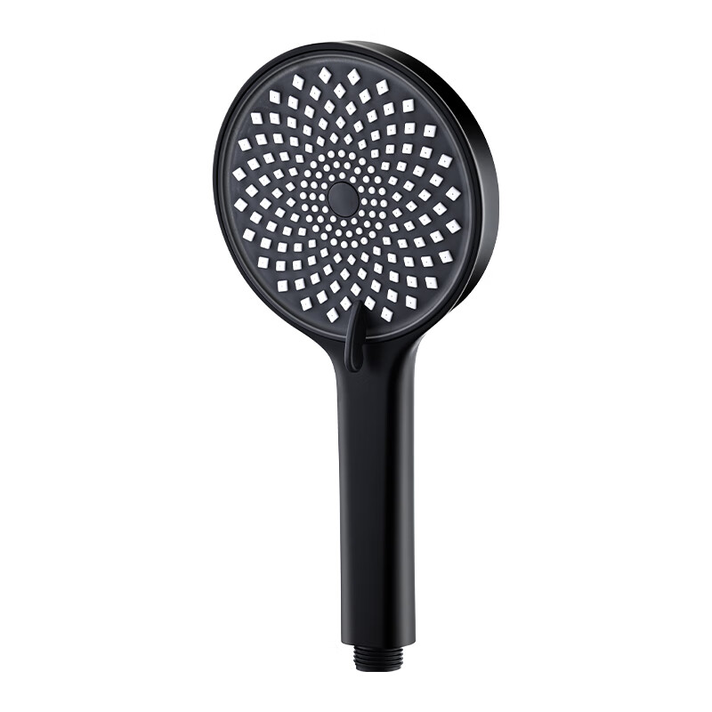 壹品印象增压淋浴花洒喷头家用浴室洗澡热水器超强加压沐浴莲蓬头软管套装 三档增压花洒【雅黑】 【强劲增压丨密集大出水】