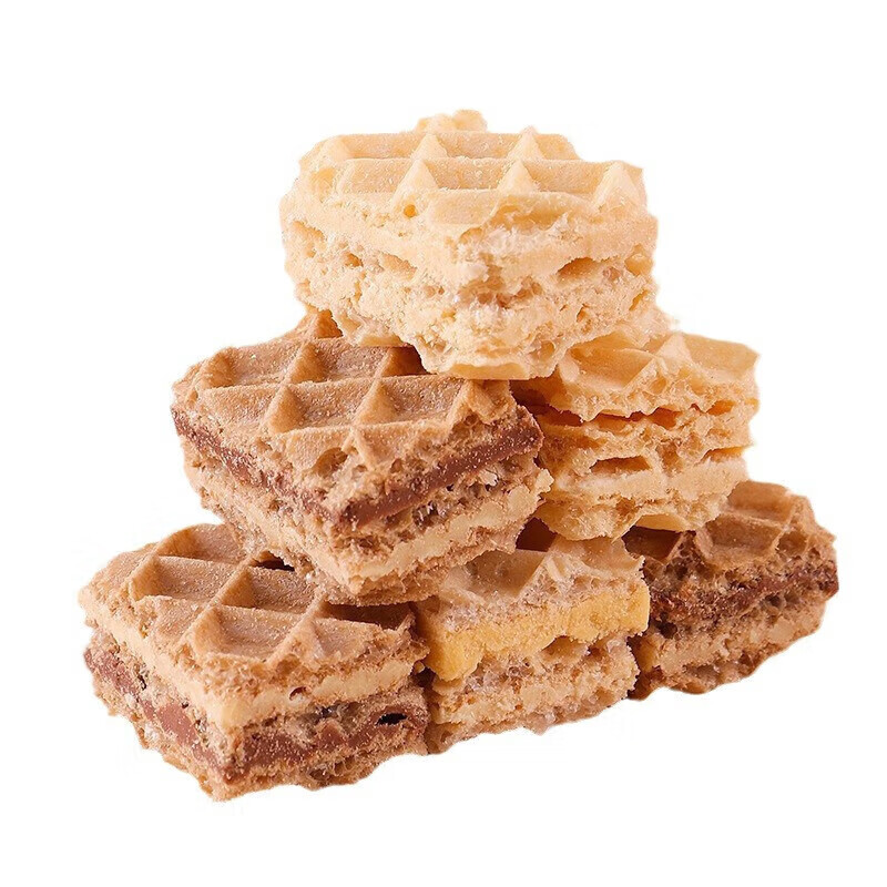 吉品到岩威化饼干好吃到起飞厚切酥脆威化零食三口味混合装 威化 口味混合装 35包*1箱