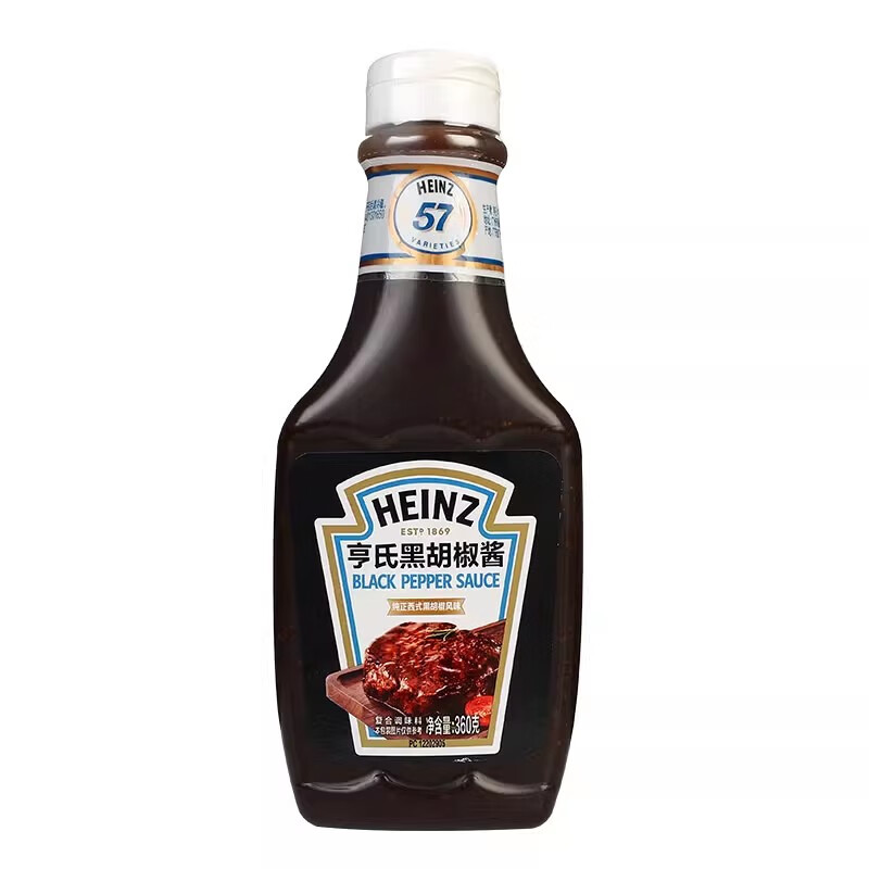 亨氏黑胡椒醬牛排專用意大利面 面醬汁家用調(diào)味醬會(huì)員超市官方旗 亨氏黑胡椒醬*1瓶[家用]