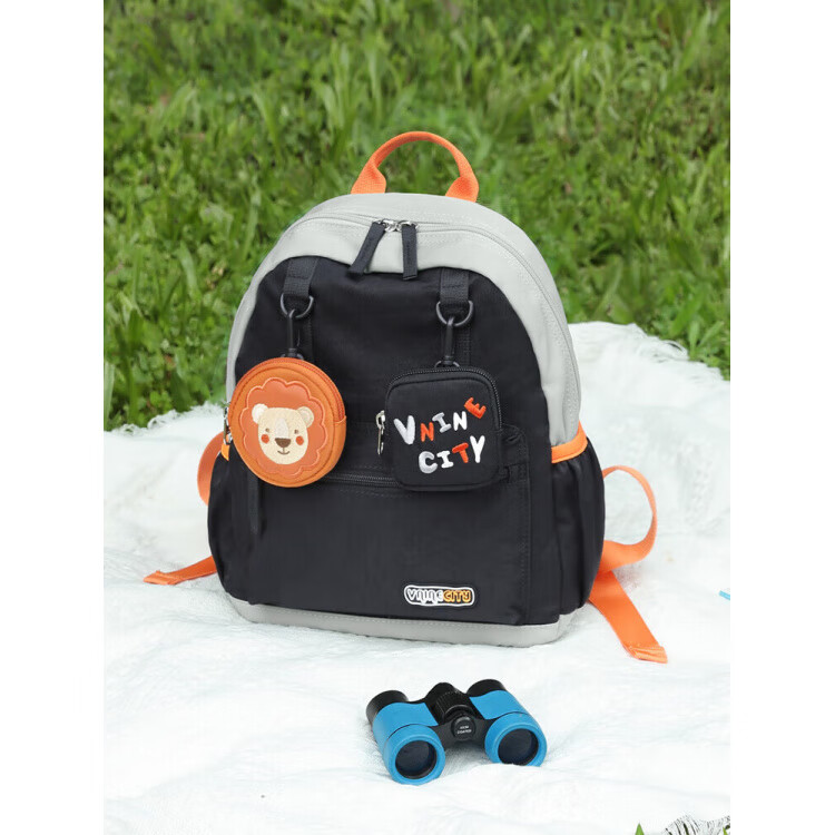 第九城堡幼兒園書包兒童可愛(ài)卡通獅子研學(xué)小背包男孩女生出游生日禮物包包