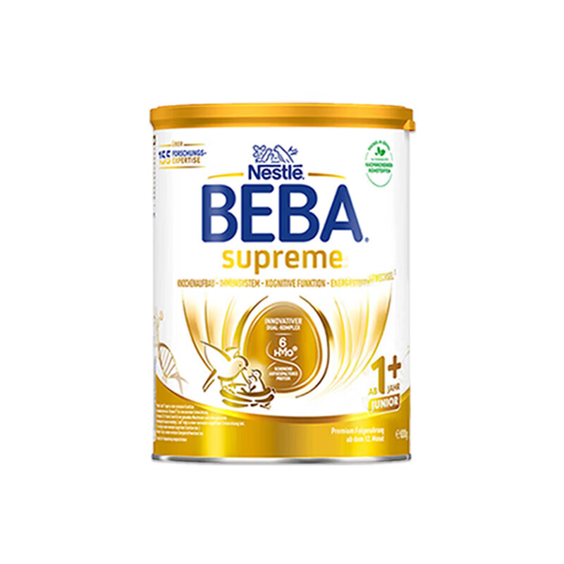 雀巢德国雀巢新款至尊BEBA液态水奶 贝巴新款至尊奶粉 添加6种HMO (1岁以上)至尊 1+段800g【1罐】