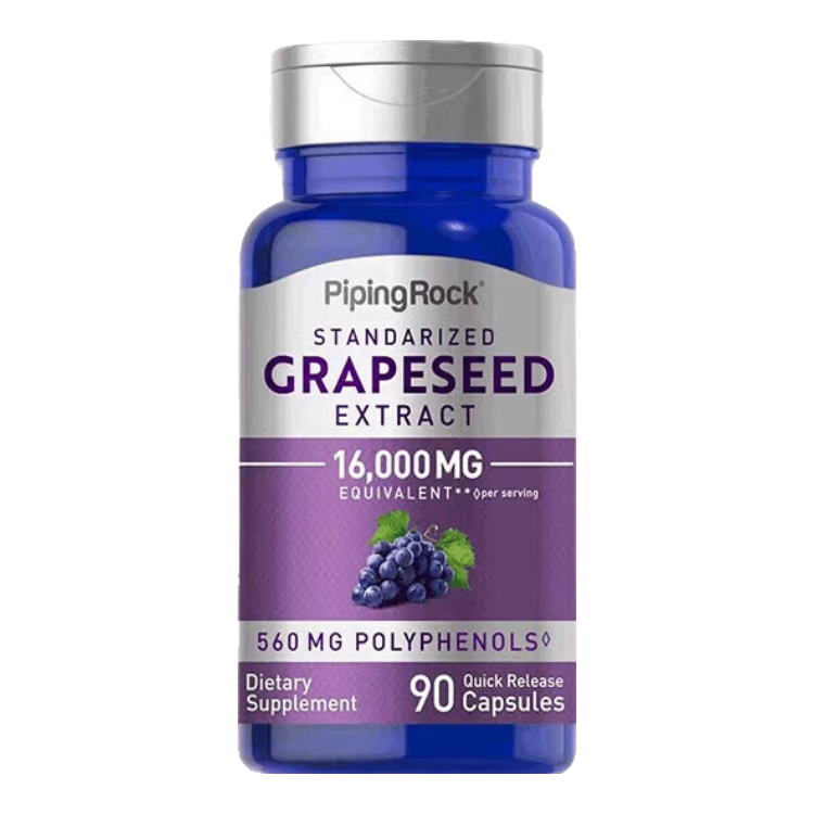 PIPING ROCK樸諾葡萄籽16000mg90粒原花青素精華膠囊美白