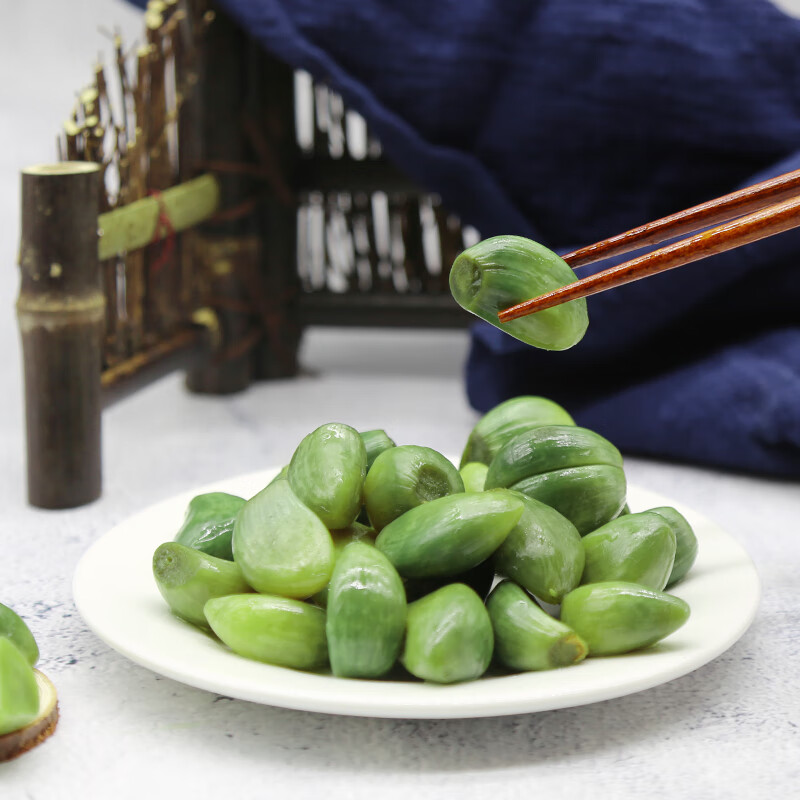 宝菜腊八蒜正宗无添加山东大蒜正宗翡翠绿蒜腌制翠绿蒜酱菜糖蒜 4袋-净含量 800g