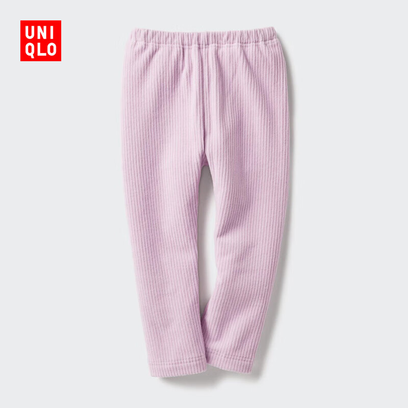 优衣库婴幼儿宝宝摇粒绒紧身裤/打底裤可外穿裤子25新款478879 11 粉红色 90