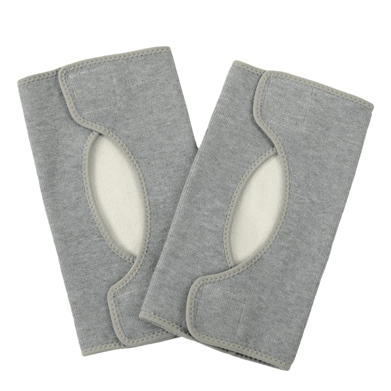 通用夏天空调房薄款睡觉用的护膝男女士老年人膝盖老寒腿保暖粘 夏季-灰色 M