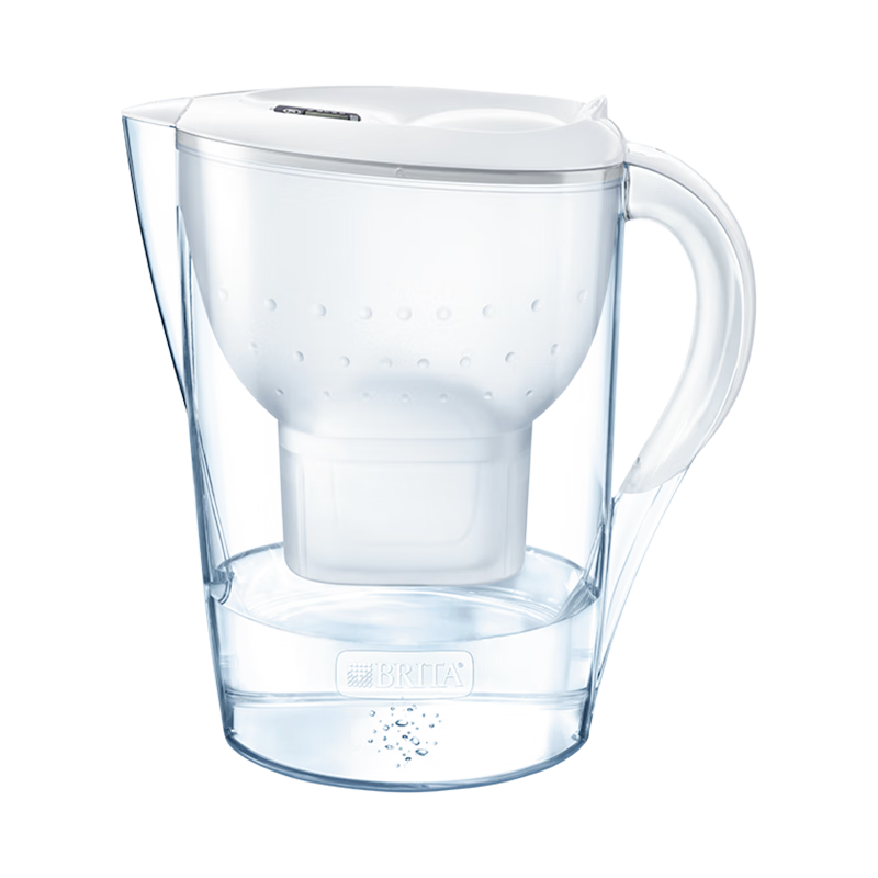 碧然德（BRITA）過濾凈水器 家用濾水壺 凈水壺 Marella 海洋系列白+專家版濾芯12枚（含附件）
