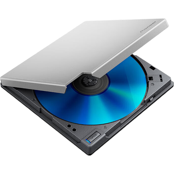 先鋒/先鋒 BDR-XD08CB 外置4K藍(lán)光高速刻錄機(jī)DVD筆記本臺(tái)式USB移動(dòng)外接光驅(qū) CD消躁P(guān)C多系統(tǒng)兼容通用 白色 XD08CB 標(biāo)配