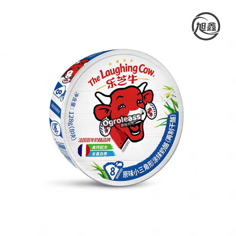 樂芝牛小三角奶酪小食成人芝士零食乳酪進(jìn)口即食涂抹奶酪小方 小三角奶酪128g*1盒