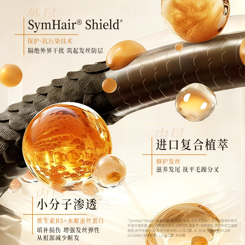 采乐鲟鱼子酱水油双相润发精油轻盈顺滑护发精油防毛躁100ml 【鱼子酱护发精油】滋养修护 长久留香 100ml*1支