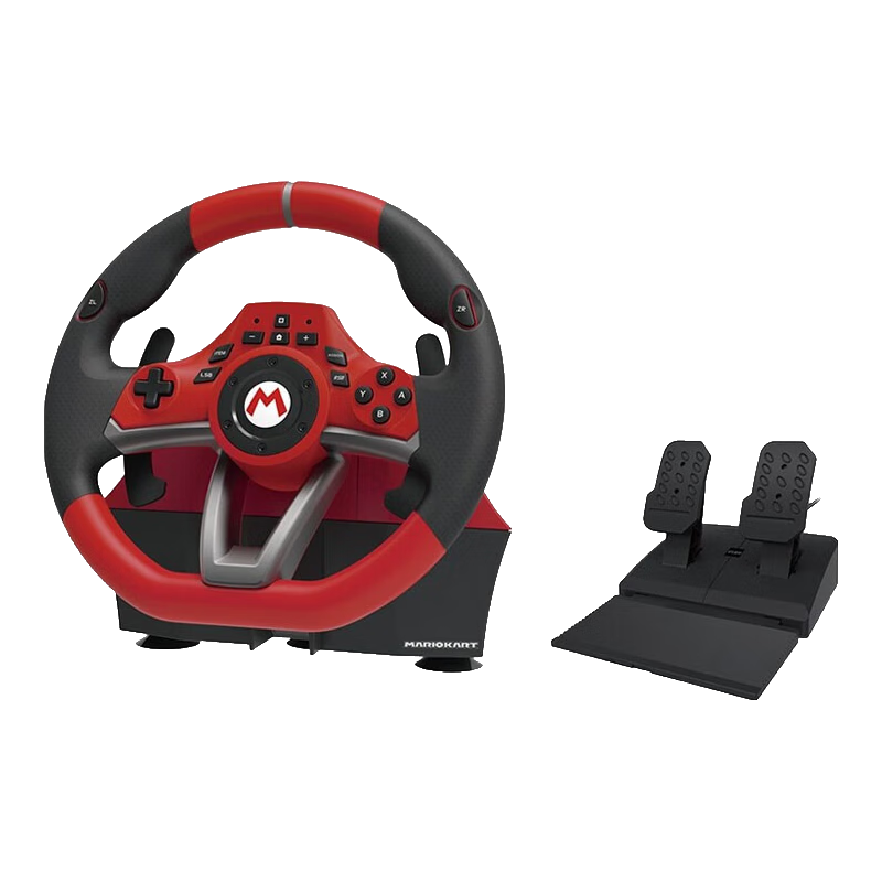 HORI任天堂Switch授權 馬里奧賽車(chē)方向盤(pán) Switch2馬車(chē)世界游戲方向盤(pán) HORI原裝專(zhuān)業(yè)版大號方向盤(pán)+馬車(chē)8