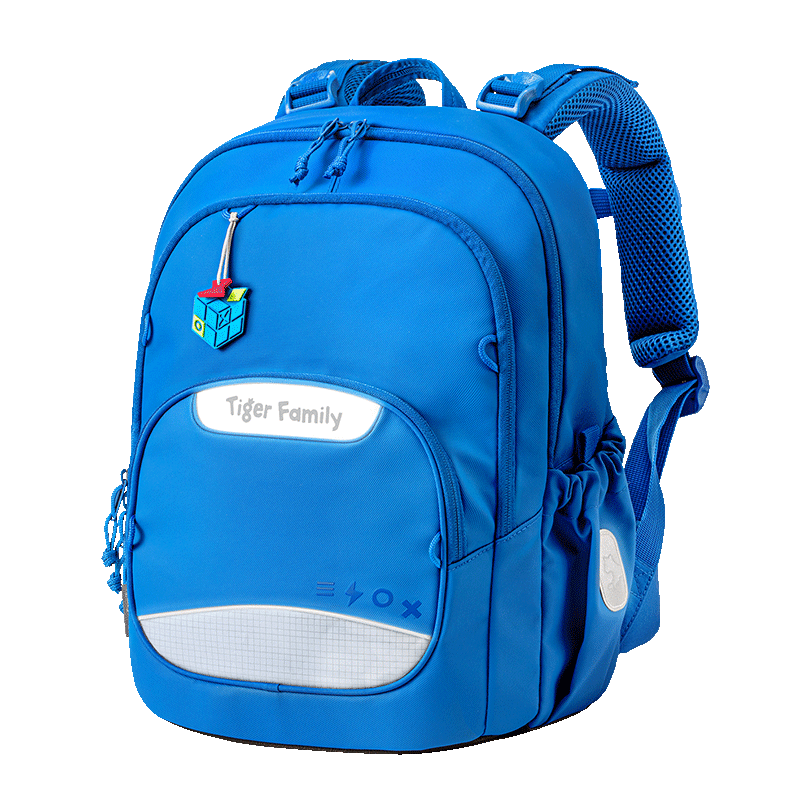 TigerFamily虎米小學(xué)生書包1-3年級(jí)兒童男女護(hù)脊減負(fù)超輕雙肩包 【現(xiàn)貨直發(fā)-極光藍(lán)】大容量|柔感面料 一抹即凈