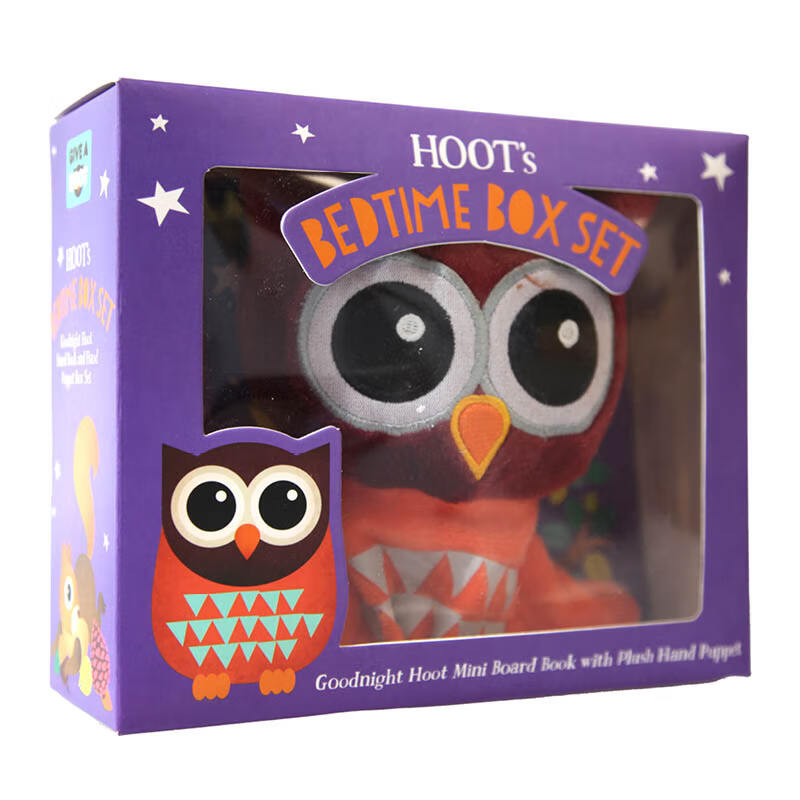 睡前故事书 hoots bedtime book box set 进口原版英文新奇特玩具书
