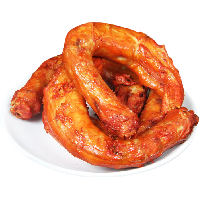 溝幫子雞脖正宗尹家熟食熏雞脖子鹵味雞肉下酒菜500g包郵 [鮮熏雞脖]-500克