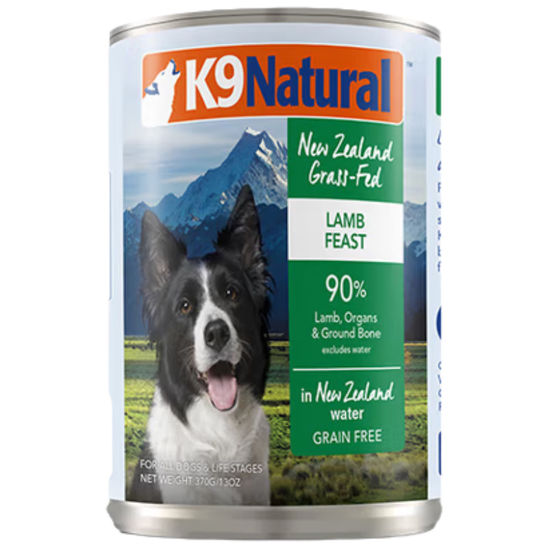 K9 Natural 狗主食罐头 羊肉  370g 全年龄段通用狗湿粮 新西兰进口