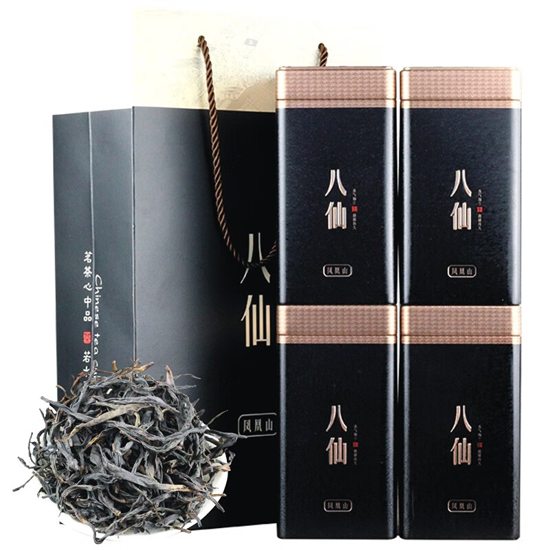 潮京茗堂鳳凰單樅茶八仙 廣東潮州單叢濃香茶葉烏龍茶500g禮盒裝 高山單從