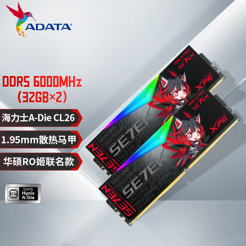 64gb(32gbx2)套 ddr5 6000 台式机内存条 海力士a