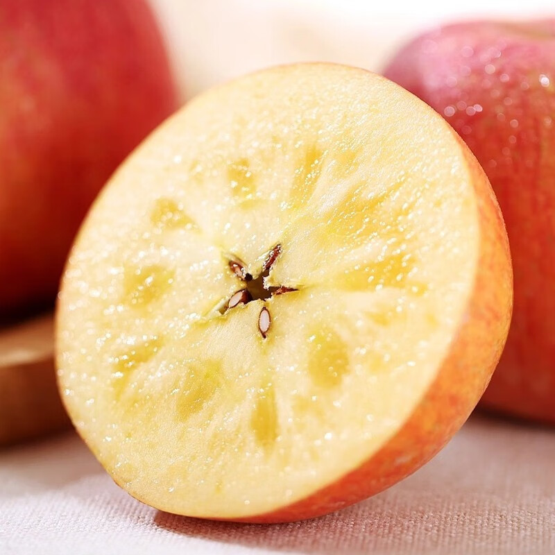 龙多鲜JD送货上门冰糖心富士苹果红富士苹果新鲜水果当季整箱现摘 整10斤  约18-24枚  净重8.5斤