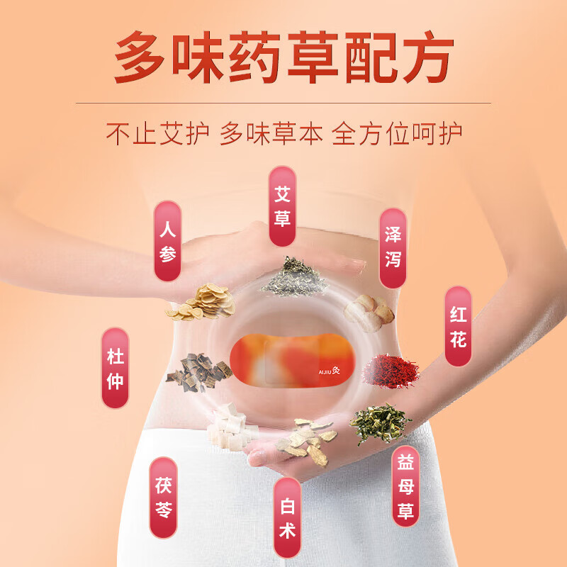 同仁堂【官方正品】参苓白术灸暖宝贴热敷暖宫贴关节热灸自发热肚脐贴 1盒*5贴【见效装】